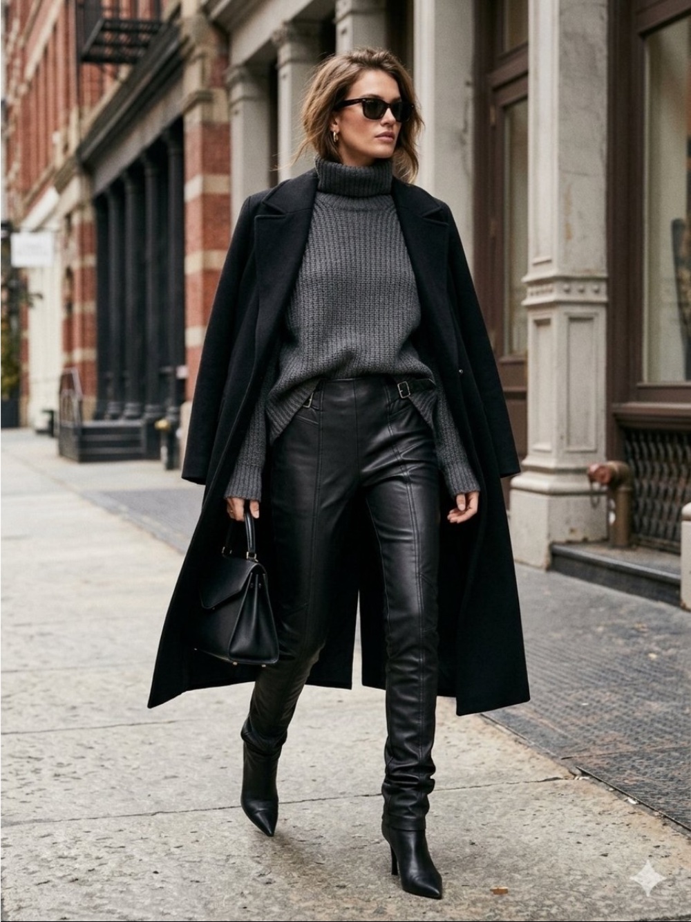 Free People We The Free Spitfire Faux Leather Moto Pants Black Sz 4